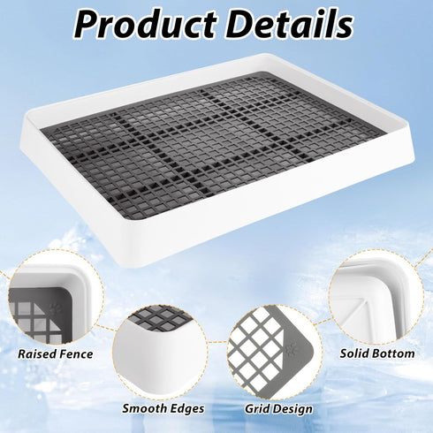 15x12x3 Inch 15x12x3 Rabbit Litter Box with Toilet Tray, Medium Bunny Litter Box for Rabbit, Guinea Pig Litter Boxes