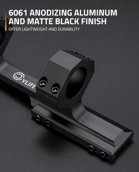 Offset CVLIFE Cantilever Scope Mounts, Dual Ring One-Piece Scope Mount, Lightweight Aluminum