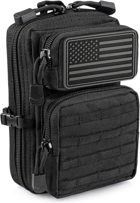 LIVANS Tactical Molle Utility Pouch, EDC Tool Pouch Mini Waist Pouches for Medical IFAK Pack