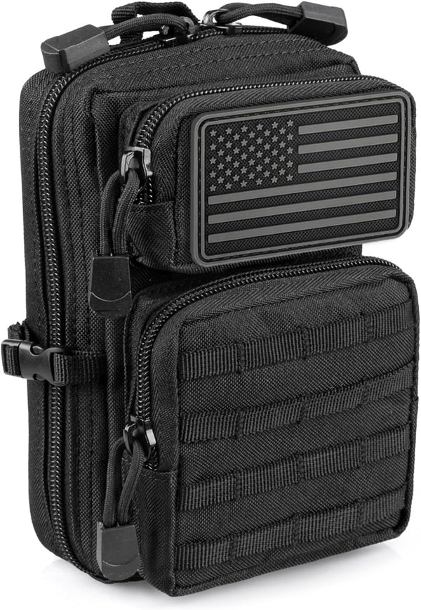 LIVANS Tactical Molle Utility Pouch, EDC Tool Pouch Mini Waist Pouches for Medical IFAK Pack
