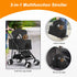 3-in-1 BestPet Pet Dog Stroller with Premium Multifunction & Detachable Carrier for Folding Lightweight Cat Travel