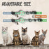 KittyTag (9-12") Cat Collar with Airtag Holder, Breakaway Air Tag Collar for Apple airTag, Reflective & Luminous