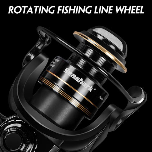 Spinning Fishing Reel FMCF - Freshwater and Seawater Fishing Reel with Max 17.6lb Carbon Resistance, High Speed Gear