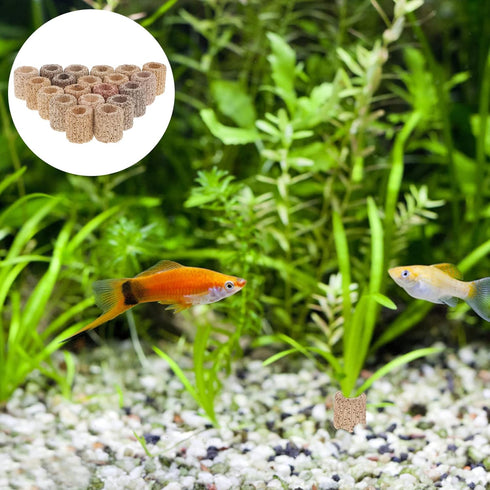 Mipcase Aquarium Plant Fixed Holder, 20pcs Pottery Water Plant Fixed Cup for Anti-Floating Aquarium Landscape