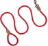 Mile High Life Dog Leash | 6 Feet Braided Cotton Rope with Leather Tailor Tip | Heavy Duty Metal Clasp | Wedding Leash