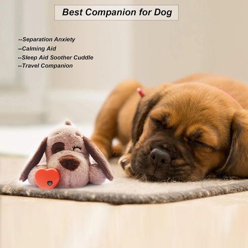 Beverly Shark Puppy Heartbeat Toy - Dog Anxiety Relief Calming Aid, Plush Toy for Puppies and Cats