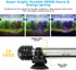 Aquarium Light for Fish Tank, Auto on/Off Submersible White and Blue Plant Light with Timer and Dimming Function (7.5