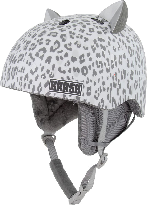 Krash! Matte Black Snow Helmet