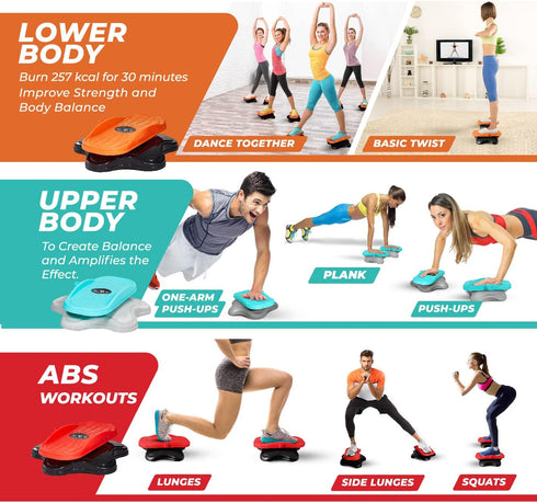 Yes4All Ab Twister Board, New Generation Waist Twisting Disc for Aerobic Exercise, 2pcs in a Box