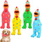 4 Pcs Rubber Squeaky Chicken Dog Toys Funny Latex Screaming Interactive Pet