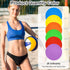 Afcabakila 18 9 Inch PCS Non-Slip Rubber Spot Markers, Agility Training Dots, Multi-Color Poly Vinyl Floor Cones