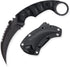 Fixed Blade Knife with D2 Steel Blade and G10 Handle, Tactical EDC Double Edged Sharp Claw Knife, Black