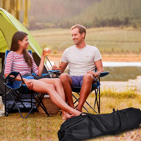 2 Pack 39.3 Inches Camping Chair Replacement Bag Large Folding Chair Carry Bag Nylon Storage Tent Bag with Handle Strap