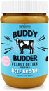 BUDDY BUDDER Bark Bistro Company, Beef Broth, 100% Natural Dog Peanut Butter Treats, Made in USA (17oz)