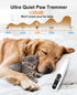 2026 Trimmer, 35dB Trimmer IREDOON New Pet Precision Low-Noise Dog Paw with LED Light, Safe Curved Ceramic Blade