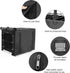 Durable Dog crate cover Double Door for large pet Kennel Covers Universal Fit for 24 30 36 42 48 inches Wire Dog Crate (24 Inch (24" L x 18" W x 20" H))-Black
