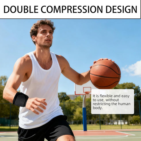 Nextpal 2 Pcs Sports Wrist Wraps for Weightlifting, Carpal Tunnel Wrist Brace with Adjustable Compression, Gym