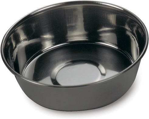 ProSelect Dura-Weight Stainless Steel Dishes, 1-Quart, Durable Dishes for Dog and Cat Food