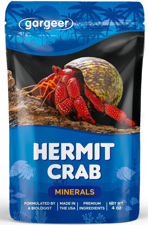4oz Hermit Crab Mineral Supplement - Premium Ingredients for Optimal Growth and Exoskeleton Formation