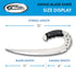 Szco Supplies 12" Fantasy Wrap-Around Swing Blade Battle Knife Saber-Claw, No-Slip Black Wood Handle Grip