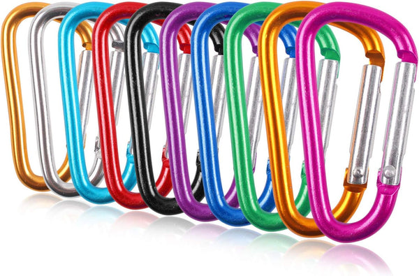 OMUKY Multicolor Carabiners Hook Clips for Camping Accessories, Buckle for Outdoor Hiking Traveling