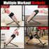 kitneed Roman Chair Back Extension Weight Bench Ab Machine Foldable Angle Height Adjustable Sit up Exercise