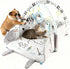 Puppy Play Gym & Cat Activity Mat,with Interactive Cat & Dog Toys,Multi