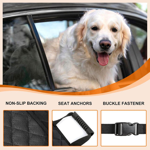 2 Pack NECKORY Front Dog Seat Cover, Waterproof Car Seat Covers for Dogs Nonslip Scratch-Proof Dog Seat Cover Front
