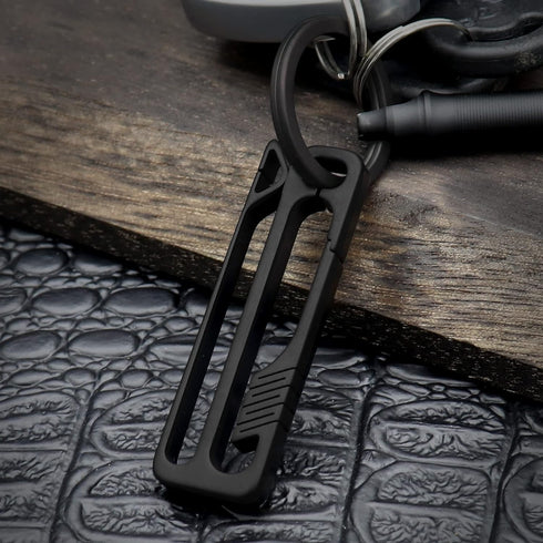 Titanium Carabiner Keychain Clip - Minimalist Keychain Key Clip, EDC Quick Release Hooks