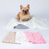 1 Pack 3 Blankets - Super Soft Cute Dot Pattern Pet Blanket - Flannel Throw for Dog Puppy Cat - Beige/Brown/Pink Medium