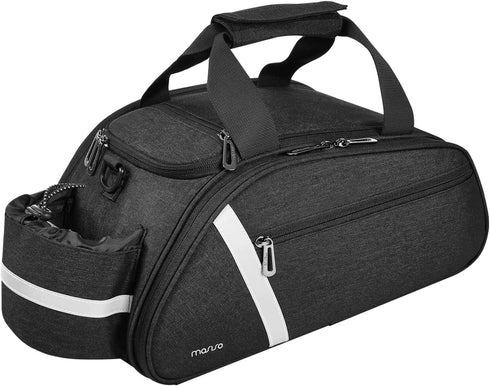 MOSISO Waterproof Bike Rack Bag, Rear Seat Bag Cycling Carrier, Reflective Cargo Storage with Water Bottle Holder