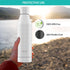 The Clean Hydration Co Canteen 17 - Vacuum Insulated Stainless Steel Water Bottle with Removable Bottom Cap