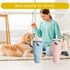 Funny Tumbler Handle Cup Dog Toys, Cute Squeaky Interactive Fluff and Tuff Toy Cup for Small/Medium/Large Dogs (BLUE)