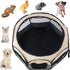 Pet Puppy Dog Playpen, Portable Foldable Cat Tent Crate, Indoor Outdoor Playground 29x16 (Grey)