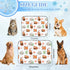 imiBBWQu Summer 27" 22" Cooling Dog Bed Cute Cats Grey Yellow Cooling Mats for Dogs Washable Pads for Dogs to Lay On