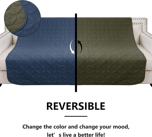 Waterproof Dog Blanket, 82x102 inches Reversible Pet Couch Covers for Sofa, Bed Furniture Protector from Dogs -