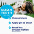 Naturel Promise Fresh Dental Toothbrush and Toothpaste Kit for Dogs - Teeth Cleaning Kit for Plaque & Tartar Removal