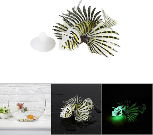 Yoidesu Artificial Glowing Fish Decorations, Luminous Fake Fish for Aquarium, Exquisite Ornament Simulation Animal