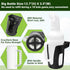 Universal Golf Cart Sand Bottle for Club Car EZGO Yamaha, Divots Filler Sand & Seed Bottle with Rattle Proof Holder