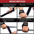 Vtrbwze Gym Lifting Straps for Weightlifting & Deadlift - Non-Slip Silicone Grip, Padded Wrist Support