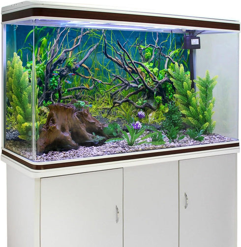 AWERT 60x24 inches Vinyl Tropical Fish Tank Background, River Bed & Lake Aquatic Plant Undersea Tree Branch
