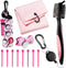 Liliful 12 Pcs Golf Accessories Kit, Includes Golf Tees, Towel, Ball Bag with Hook, Cleaner Brush, Divot Tool, Magnetic