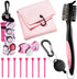 Liliful 12 Pcs Golf Accessories Kit, Includes Golf Tees, Towel, Ball Bag with Hook, Cleaner Brush, Divot Tool, Magnetic