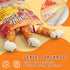 Jungle Calling Chicken Wrap Knotted Bones - 6.5" Pack of 4, Long Lasting Beefhide Treats for Large Dogs