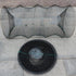 2pcs 17x10 Inch Portable Collapsible Fish Trap Metal Mesh Turtle Trap Saltwater Shrimp Lobster Easy to Use and Store