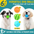 PatsFran 6 Pack 2.5" Puppy Toys for Teething, Interactive Dog Toys, Squeaky Dog Balls and Treat Balls, Dog Chew Toys