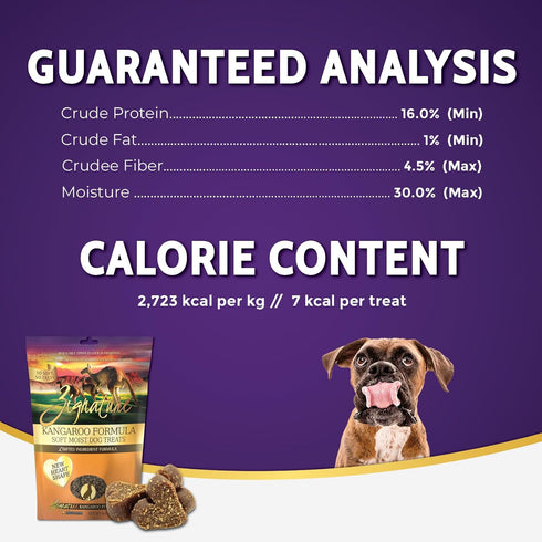 Zignature Kangaroo Soft Moist Treats for Dogs
