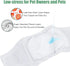 Wegreeco Washable Male Dog Belly Band - Pack of 3 Stylish Pattern Dog Diapers for Male Dogs, Size S