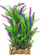 CNZ Aquarium Decor Fish Tank Decoration Ornament Artificial Plastic Plant Green/Purple, 11-inch
