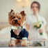 2 Pcs Dog Flower Collar Wedding and Leash Set with Pearls, Adjustable Floral Collars for Medium Dogs